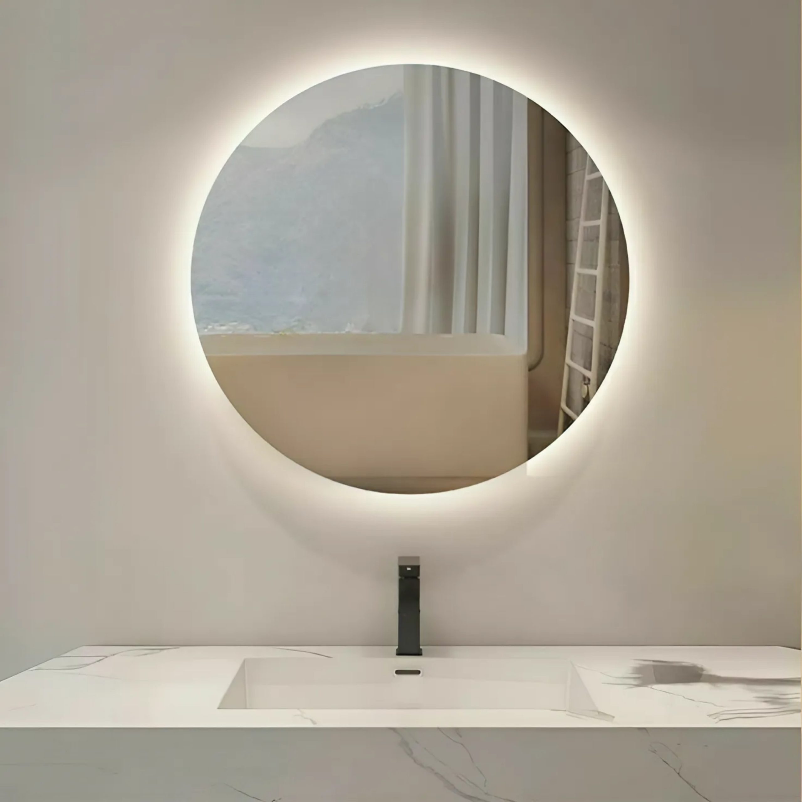 24x24 inches round LED crystal mirror best price in bangladesh